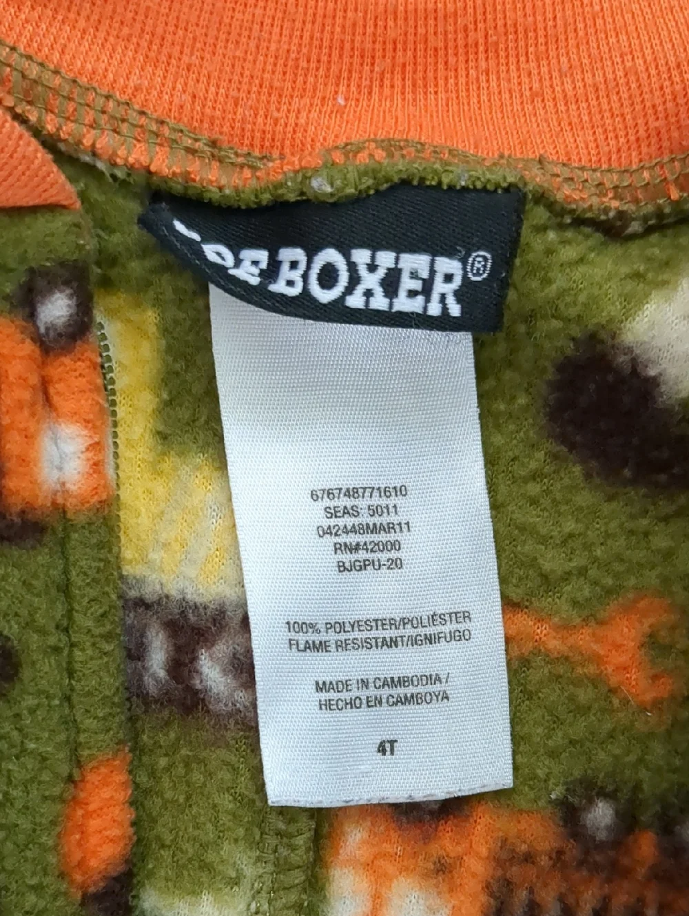 Boys Vintage Car Truck Excavator Olive Green Fleece Onsie Sleeper Pajamas, Sz 4T